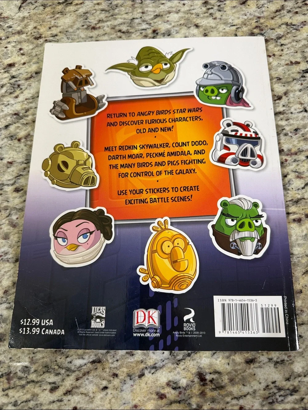 Angry Birds Star Wars II Ultimate Sticker Collection Book 1000+ Reusable Stick